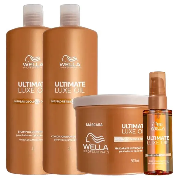 Kit Wella Professionals Ultimate Luxe Oil - 4 Produtos
