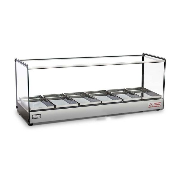 Estufa Quadrada Evr 6 Bandejas Titã Evr Reta Com Led 6b Cinza 127v