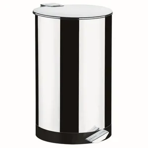 Lixeira Brinox com Pedal Decorline em Aço Inox 40 Litros Alumínio