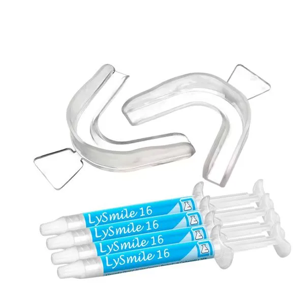 Kit 4 Clareador Dental Caseiro Moldeira Lysmile 16% Lysanda