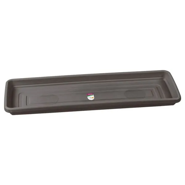 Prato Para Floreira De Plástico Cinza 48cm - Pr6534-1 - Pinceis Atlas