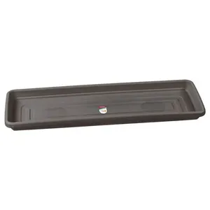Prato Para Floreira De Plástico Cinza 48cm - Pr6534-1 - Pinceis Atlas