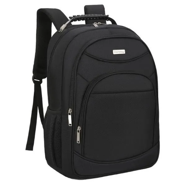 Mochila P/ Trabalho Alças Acolchoadas Executiva P/ Notebook 18 Reforçada - Black Lion - Yins