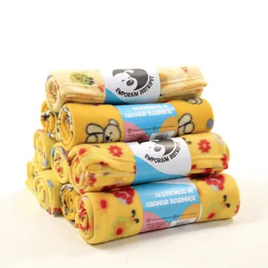 Cobertor Soft Emporium Distripet Amarelo Sortido Único