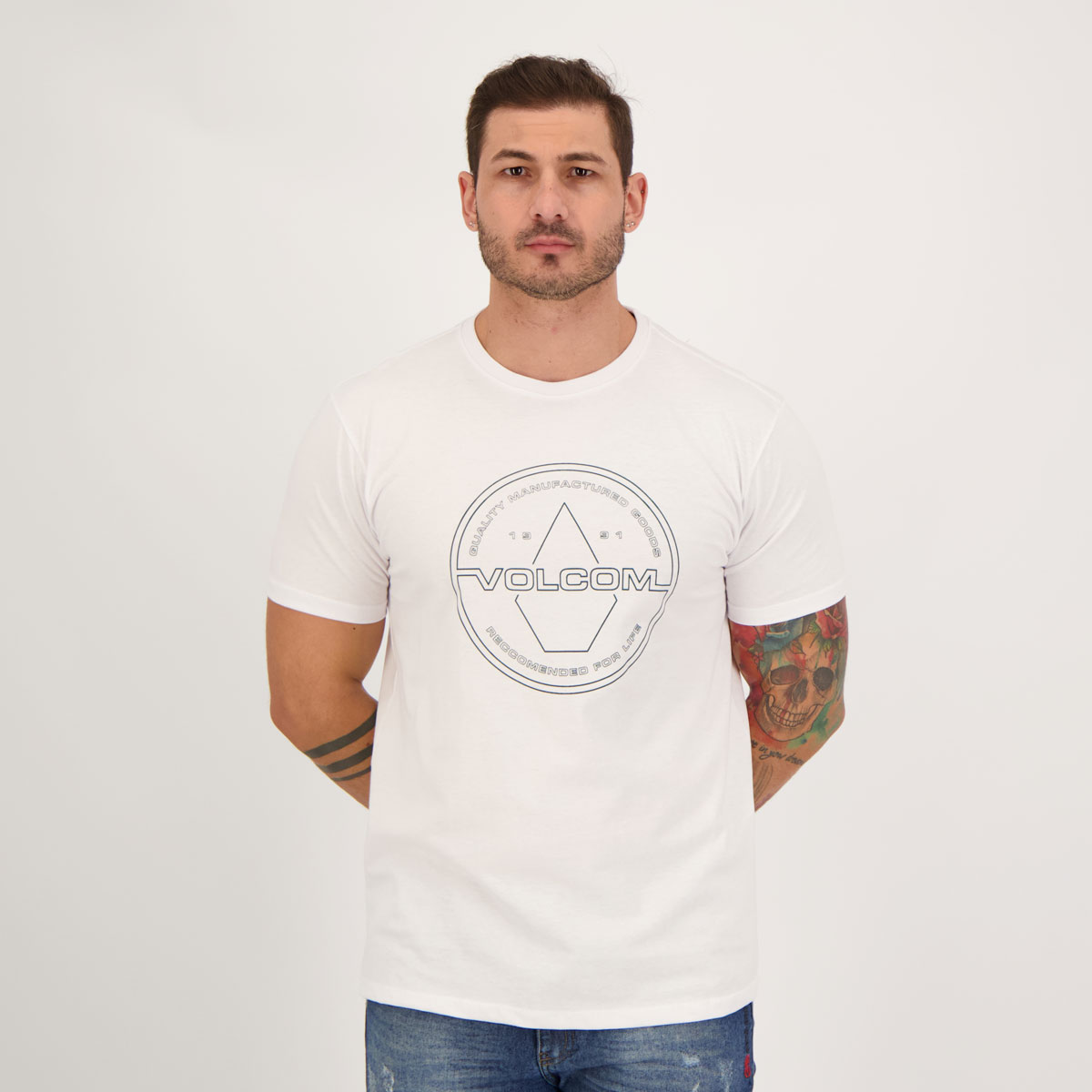 Camiseta Volcom Branquedout Branca