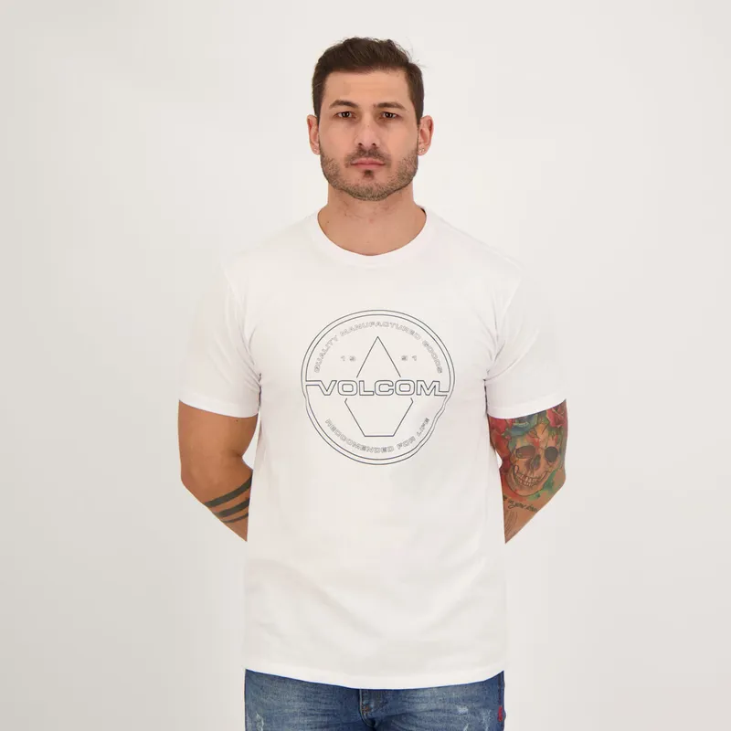 Camiseta Volcom Branquedout Branca