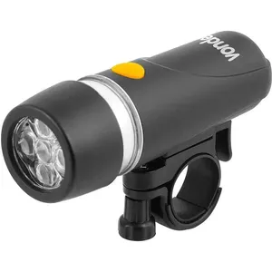 Lanterna Dianteira para Bicicleta 5 LEDS com Suporte - VONDER