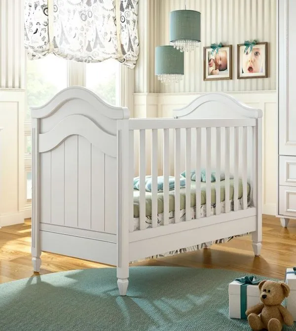 Berço Paris 2 em 1 Puppi Móbile Branco