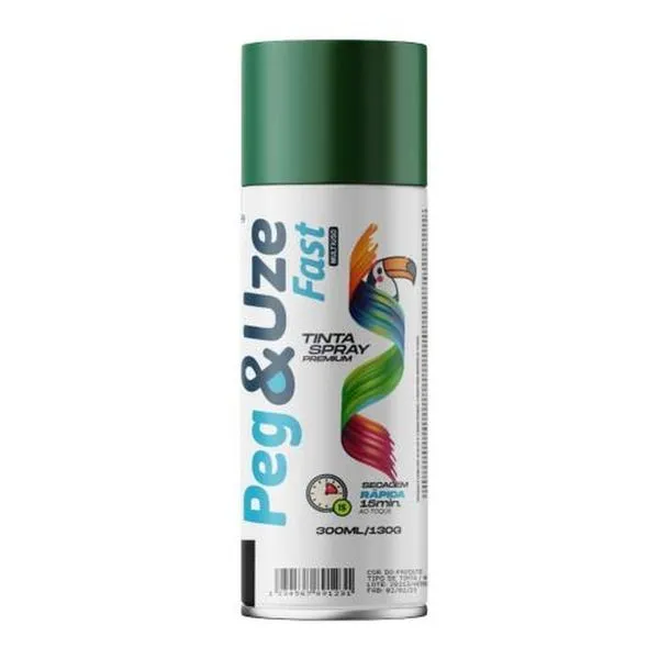 Spray Uso Geral Peg & Uze para Pintura em Plástico Verde Claro Chesiquímica Spray Uso Geral Peg & Uze para Pintura Verde Claro Chesiquímica