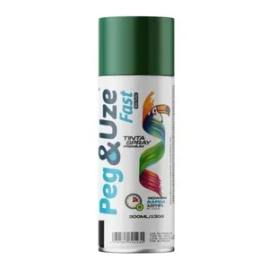 Spray Uso Geral Peg & Uze para Pintura em Plástico Verde Claro Chesiquímica Spray Uso Geral Peg & Uze para Pintura Verde Claro Chesiquímica