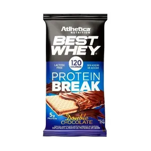 Best Whey Protein Break Atlhetica Nutrition Sabor Double Chocolate 25g