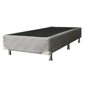 Base Cama Box Solteiro Bioflex Premium Cinza 38x188x88cm (MP)