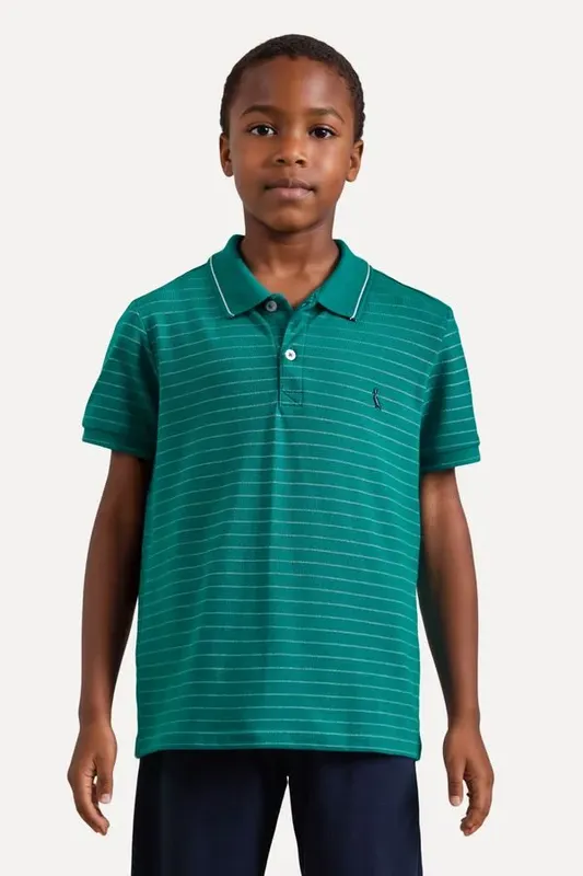 Polo Mc Mini Listra Rebel Verde Esmeralda - 12