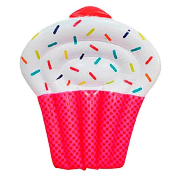 Bóia Colchão Inflável Wellmix Cupcake Colorido 145X90cm (MP)