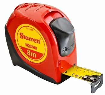 Trena com trava 8,0 m x 25 mm exact KTX1-8M-S - STARRETT