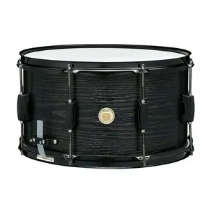 Caixa para Bateria Tama Woodworks WP148BK-BOW 14x08 Art Grain Black Oak Wrap Tama Drums Caixa para Bateria Woodworks WP148BK-BOW 14x08 Black Oak Wrap Tama Drums
