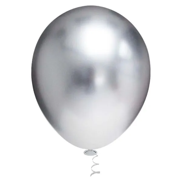 Balão Pic Pic Platino 25 Unidades N° 9'' Prata (MP)