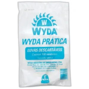 Luva Descartável Wyda 100 Unidades