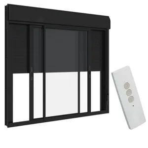 Janela Persiana Integrada Automática 220V Alumínio Preto - 120x150
