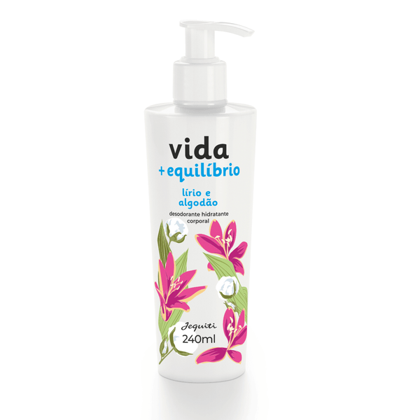 Desodorante Hidratante Corporal Vida + Equilíbrio Lírio e Algodão, 240 ml 240 ml