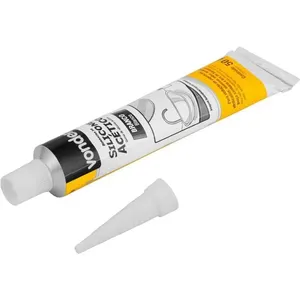 Borracha de silicone acético branco 50g (embalagem com 12 unidades) VONDER