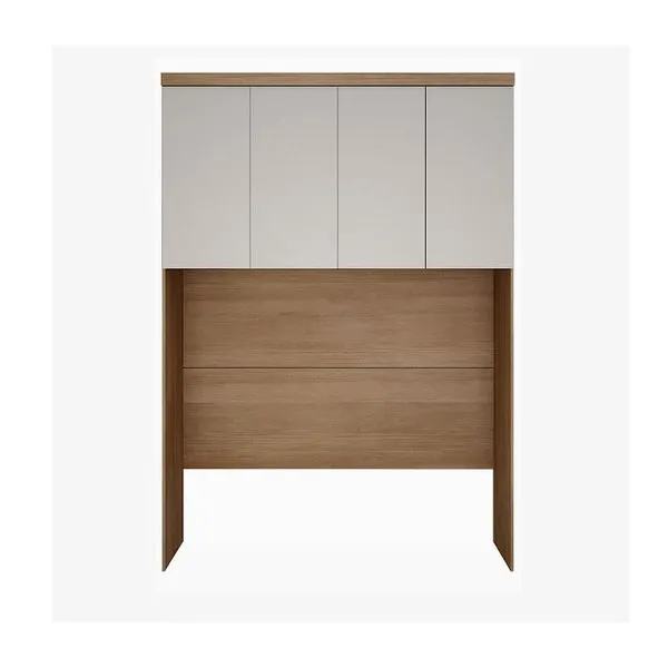 Módulo Aéreo Modulado Rizon 1,67m Cumaru e Fendi - Novo Horizonte Móveis