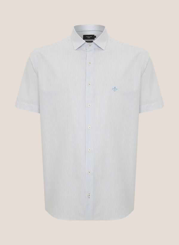 Camisa Comfort Fit Tricoline Listrada Dudalina Masculina 10