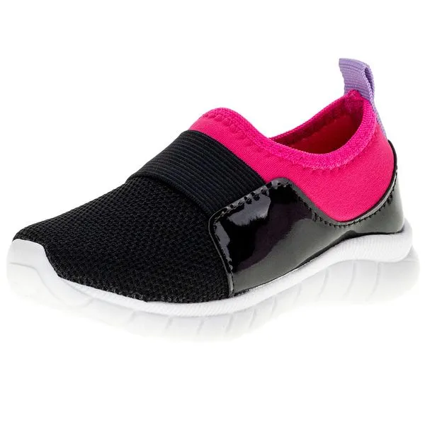 Tênis Infantil Feminino Nayarinha - 250 PRETO/ROSA 24