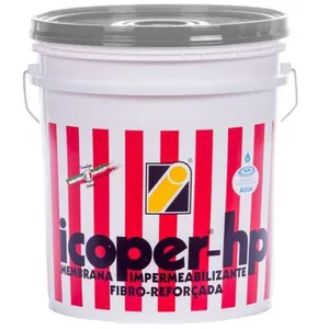Membrana Acrílica Impermeabilizante Fibras Icoper HP Cinza Icobit MEMBRANA ACR IMP FIB ICOPER HP CZ 10KG LAJES E TELHADOS