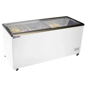 Freezer Horizontal Frilux RF-107 420L Vidros Retos Branco Temperatura +5°C a -23°C 110V Freezer Horizontal Frilux RF-107 420 Litros com Vidros Retos Branco 110V