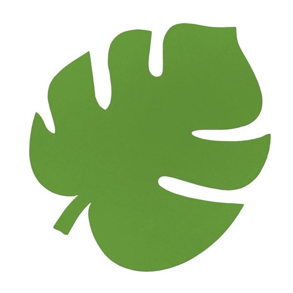 Folhagem Costela de Adão Verde Bandeira de Papel com 8 Unidades P