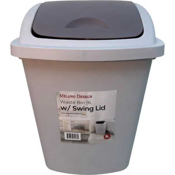 Lixeira LATCOR com Tampa 9L TG55121
