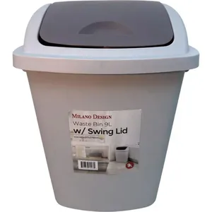 Lixeira LATCOR com Tampa 9L TG55121