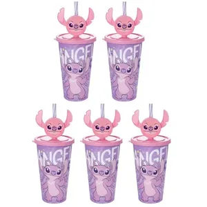 5 Copos da Angel Stitch Orelhas Festa Infantil Lembrancinha