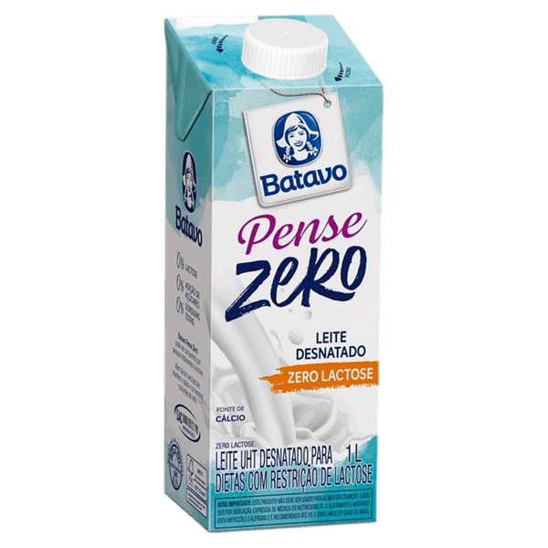 Leite Desnatado Zero Lactose Batavo Caixa com Tampa 1l