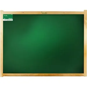 Quadro Escolar Souza Office com Moldura de Madeira Pinus 200x120cm Verde Quadro Escolar Souza Office Madeira Pinus 200x120cm Verde