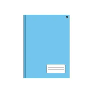 Caderno Pequeno Costurado Capa Dura Azul 96 Folhas 14x20cm para Escola Trabalho Marca Azul Caderno Pequeno Costurado Capa Dura Azul 96 Folhas 14x20cm Marca Azul