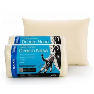 Kit 2 Travesseiros Dream Nasa Rolinho 50x70cm Tradicional Viscoelastico Perfil Baixo Ortopedico Termico Antialergico Kit 2 Travesseiros Dream Nasa Rolinho 50x70cm Viscoelastico Perfil Baixo Ortopedico Antialergico