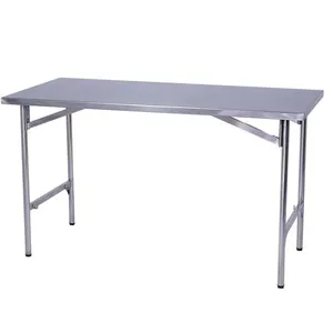 Mesa De Manipulação Inox 180x60cm Benfati Tb 1 1/4" Sem Paneleiro