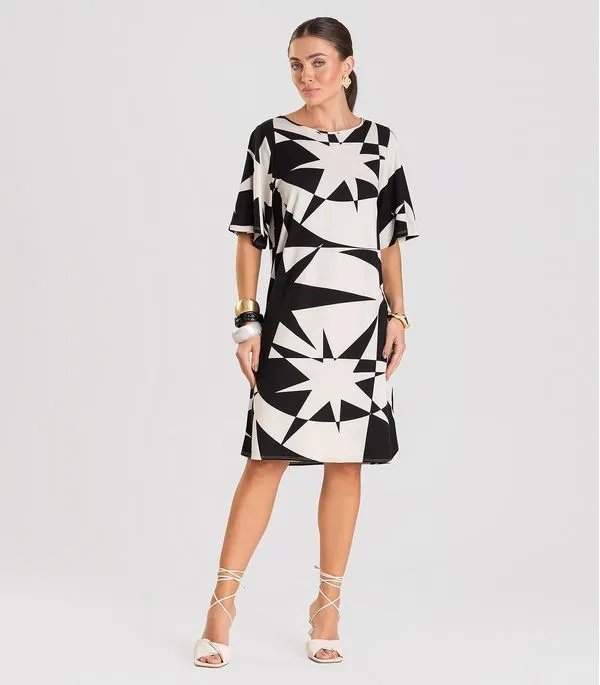 Vestido Feminino Estampado Infinita Cor Bege G