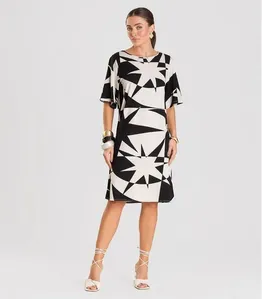 Vestido Feminino Estampado Infinita Cor Bege M