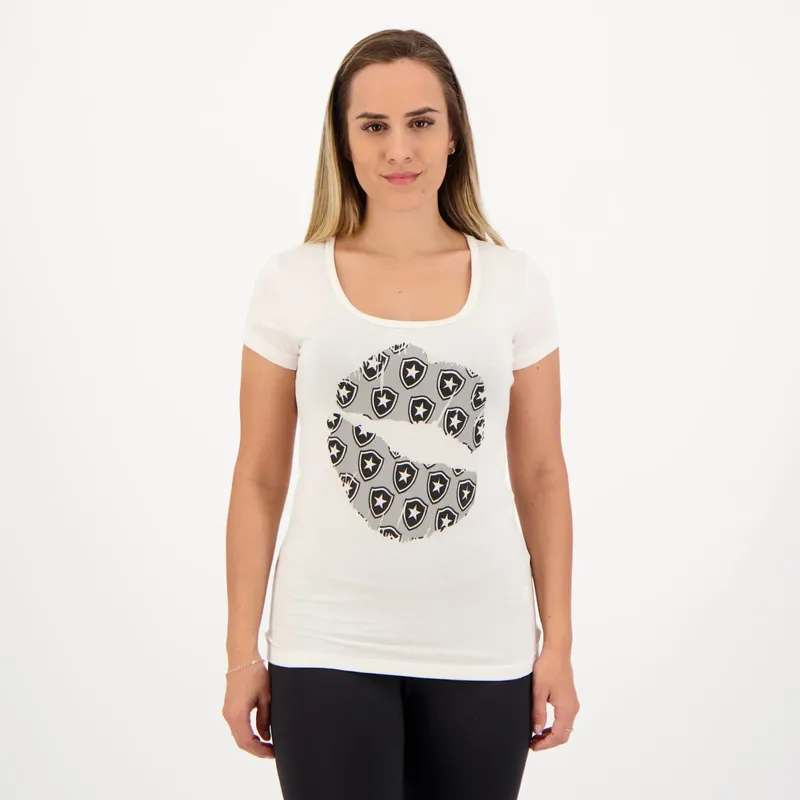 Camisa Botafogo Kiss Feminina Branca