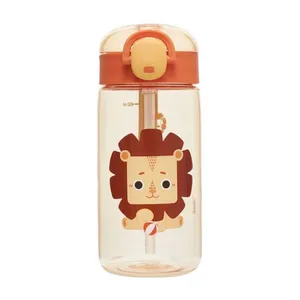 Garrafa Com Canudo Pacific Kouii 460ML Leão Léo Amarelo Único