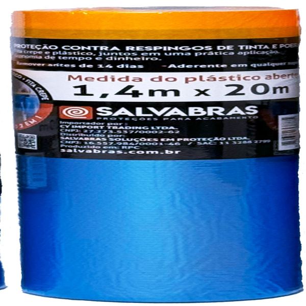 Lona Salva Pintura 1,4X20M Salvabras