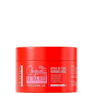 Glatten Choque De Cores - Matizador Ultra Red Vermelho Brilhante 250g