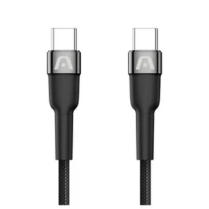 Cabo USB-C Argom Para USB-C 1.8m Dura Speed Nylon Fast 65w Preto (MP)