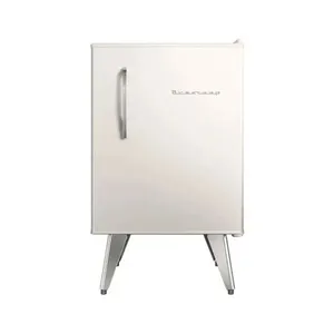 Frigobar Brastemp BRA08MBANA Retrô Classic 76L Branco Design Vintage Pés Palito Logo Anos 50 110V Frigobar Brastemp BRA08MBANA Retrô Classic 76L Branco com Freezer Interno e Cesto Cromado 110V