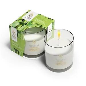 Vela Perfumada Bamboo e Capim Santo 70g 70BACA - Chama de Ouro