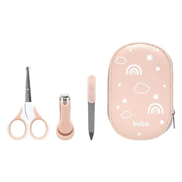 Conjunto de Manicure com Estojo - Rosa - Buba
