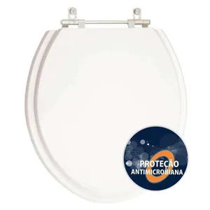 Tampa De Vaso Antimicrobiano Buzios Branco Para Bacia Hervy